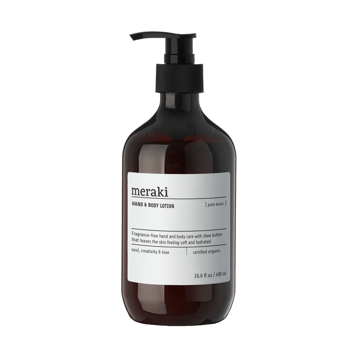 Meraki hand- og kroppslotion 490 ml, Pure basic Meraki