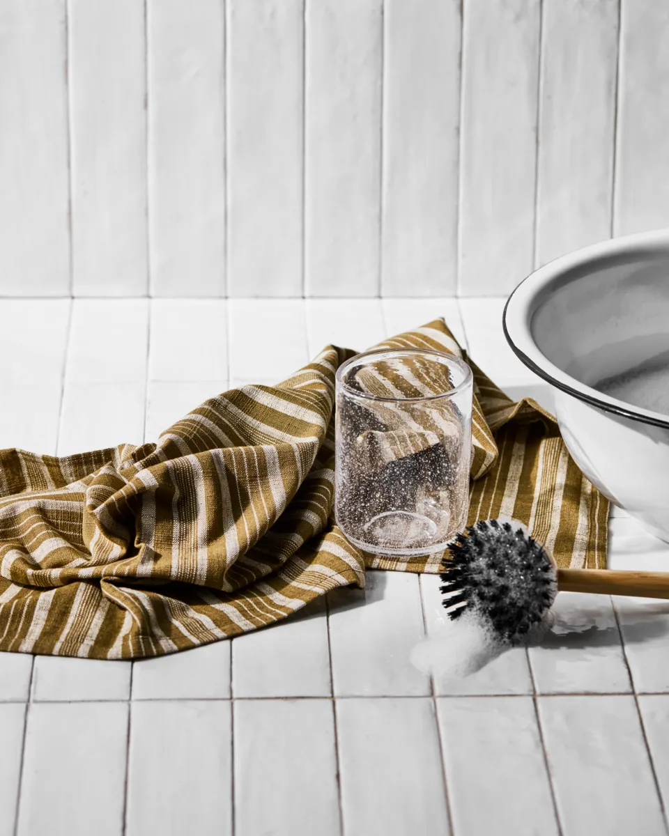 Meraki kjøkkenhåndkle 50x70 cm 2-pakning, Mørk oliven Meraki