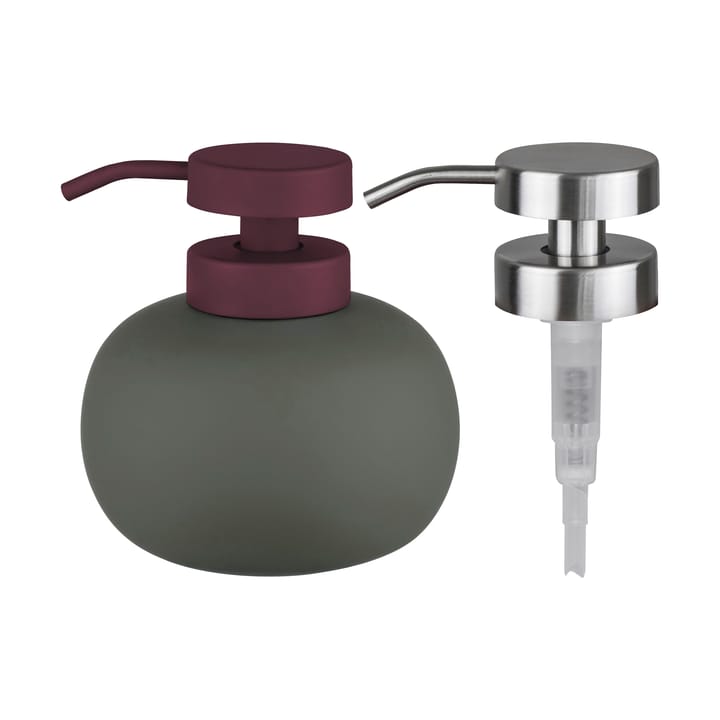 Lotus play såpedispenser lav, inkl 2 pumpehoder - Dark olive - Mette Ditmer