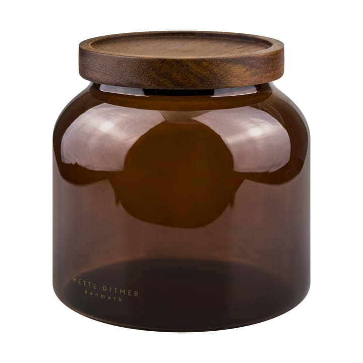 Luna krukke med lokk small 13 cm - Brown - Mette Ditmer