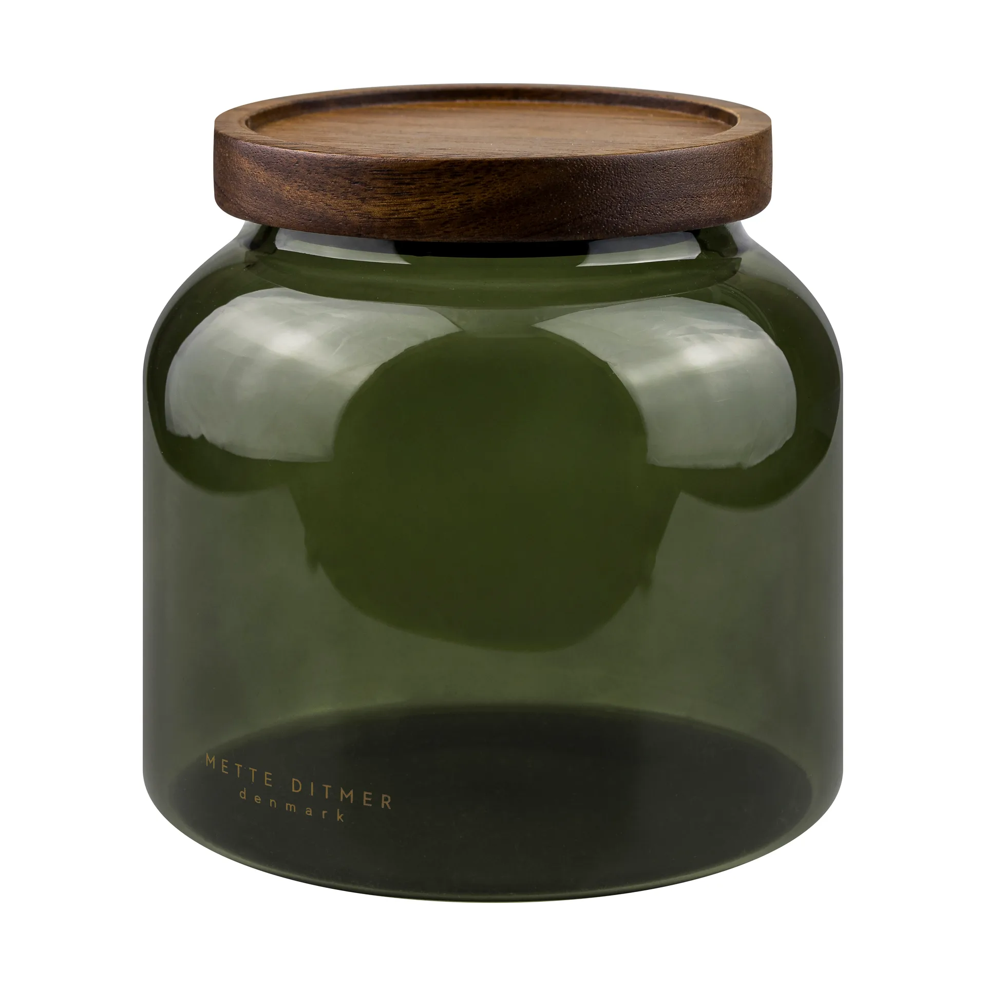 Luna krukke med lokk small 13 cm, Dark forest Mette Ditmer