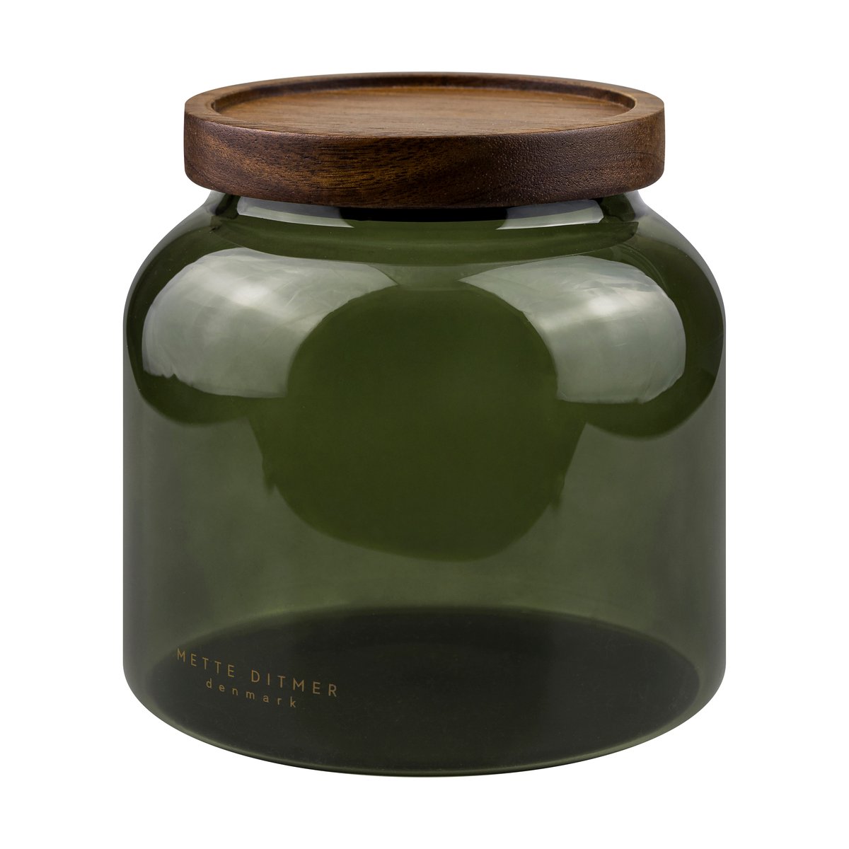 Mette Ditmer Luna krukke med lokk small 13 cm Dark forest