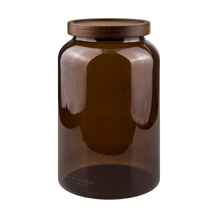 Luna krukke med lokk stor 20 cm - Brown - Mette Ditmer