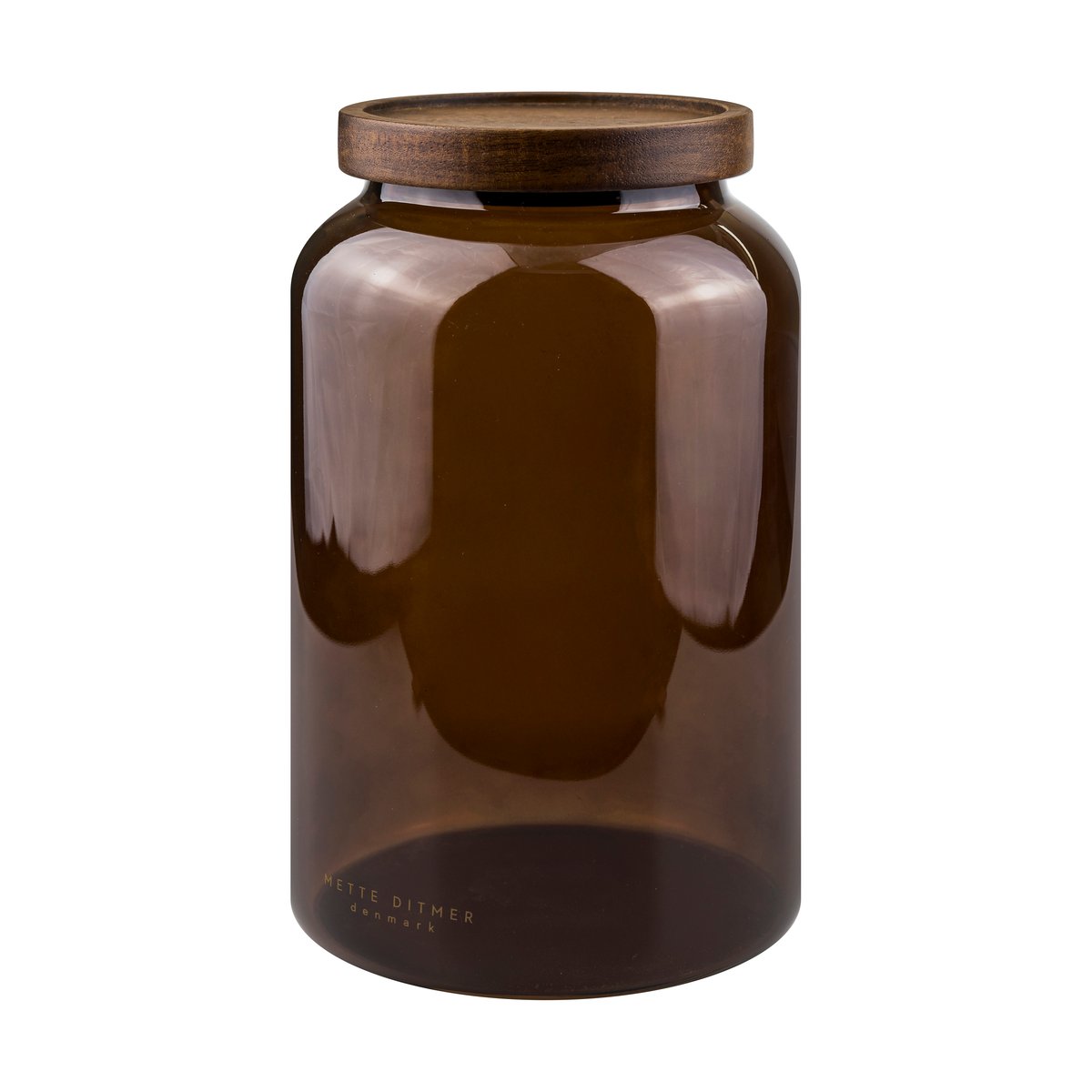 Mette Ditmer Luna krukke med lokk stor 20 cm Brown