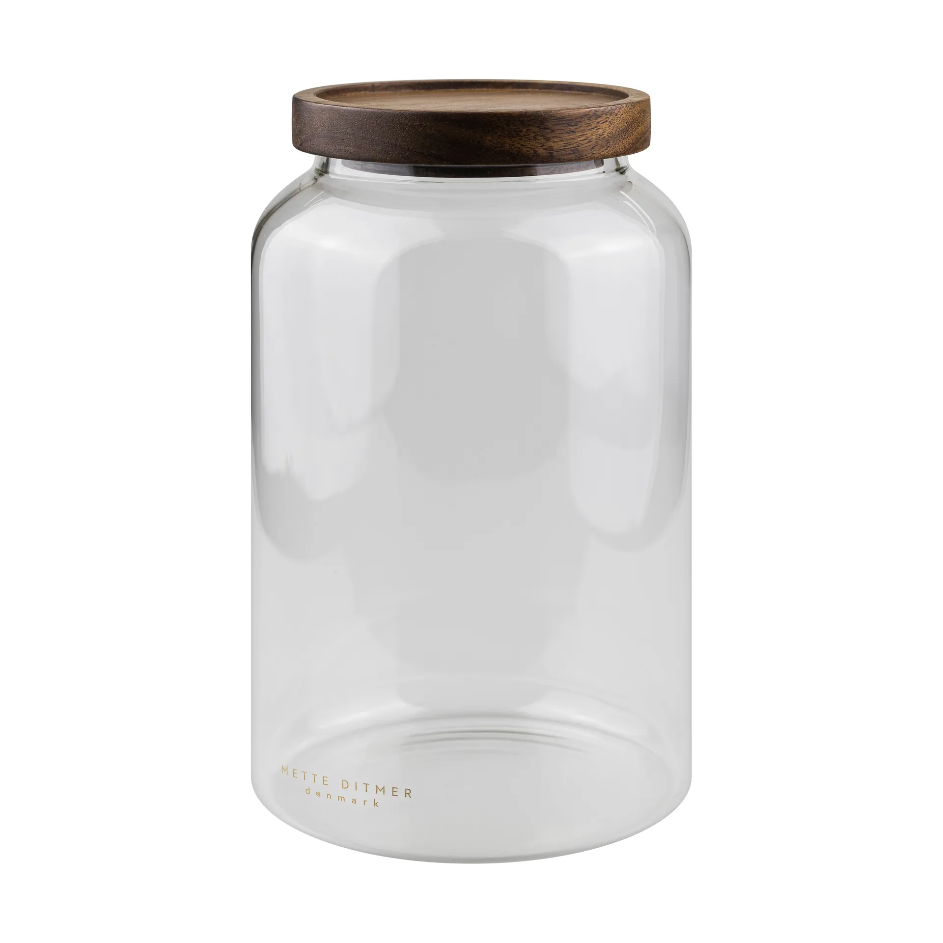 Luna krukke med lokk stor 20 cm, Transparent Mette Ditmer