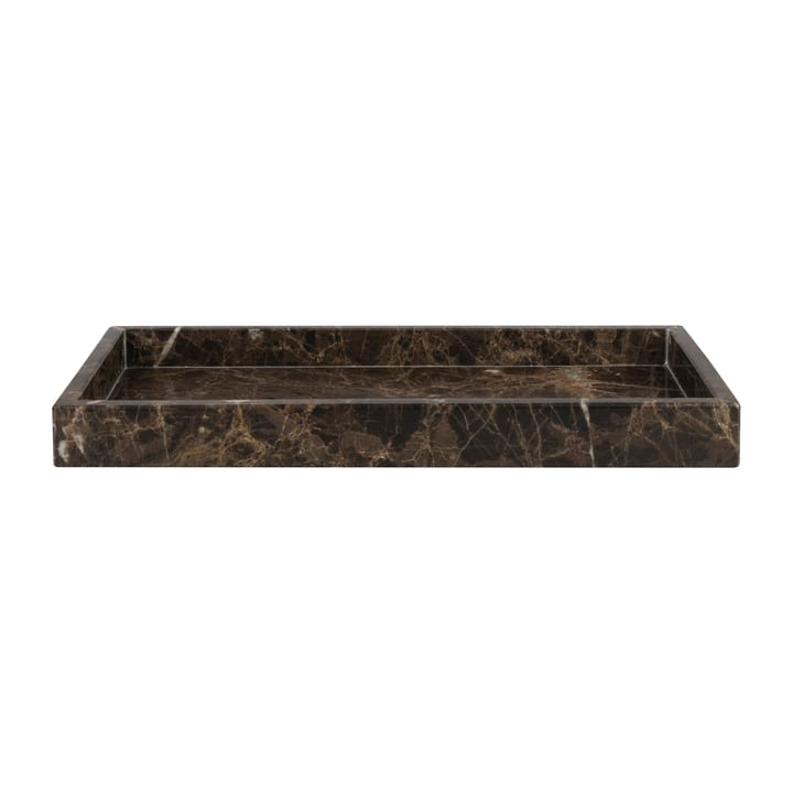 Marble dekorasjonsbrett 16 x 31 cm - Brun - Mette Ditmer