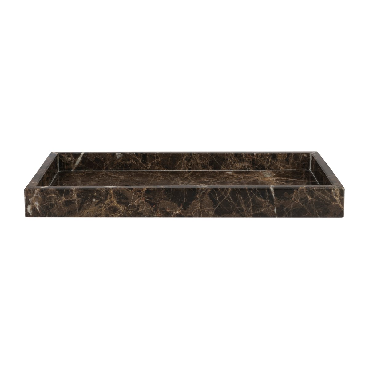 Mette Ditmer Marble dekorasjonsbrett 16 x 31 cm Brun