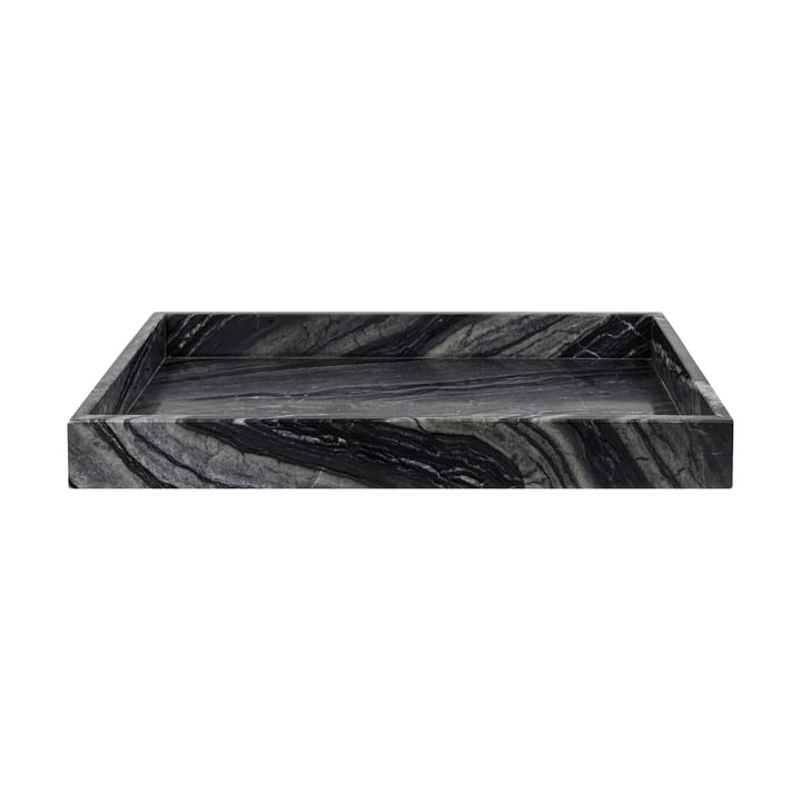 Marble dekorasjonsbrett large 30x40 cm, Black-grey Mette Ditmer
