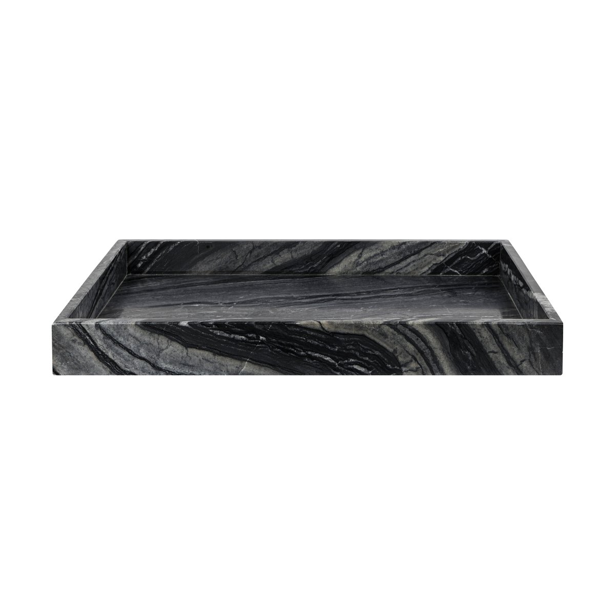 Mette Ditmer Marble dekorasjonsbrett large 30x40 cm Black-grey