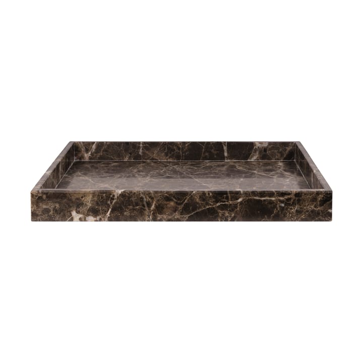 Marble dekorasjonsbrett large 30x40 cm, Brown Mette Ditmer