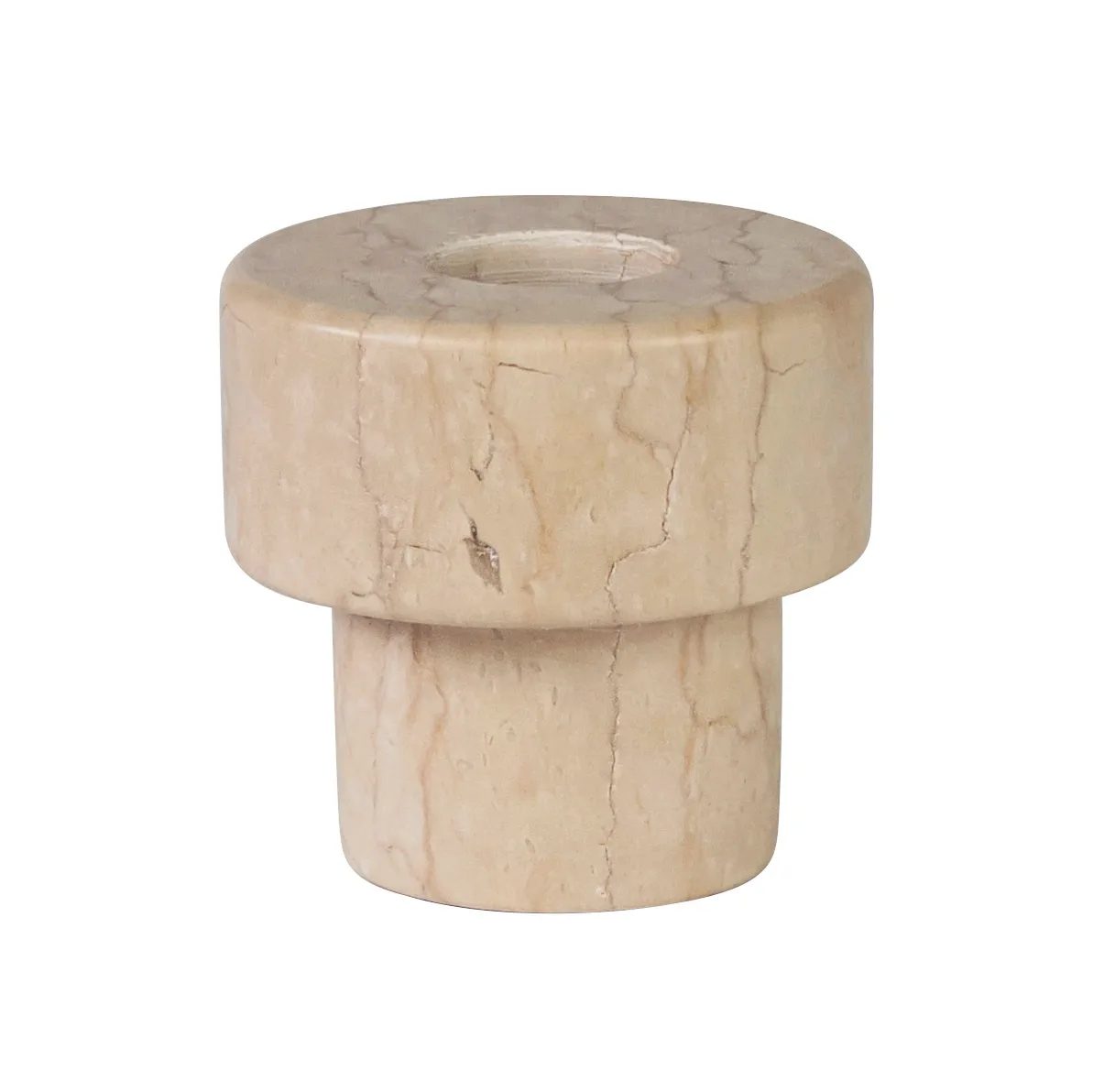 Mette Ditmer Marble lysestake 5 cm Sand