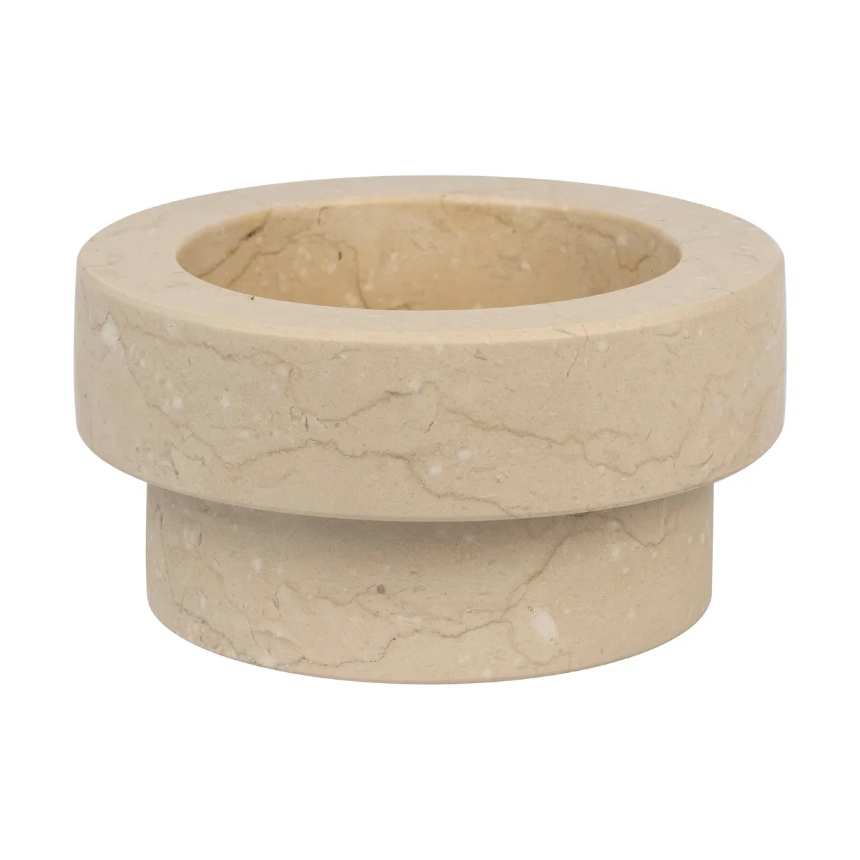 Mette Ditmer Marble lysestake til kubbelys 5 cm Sand