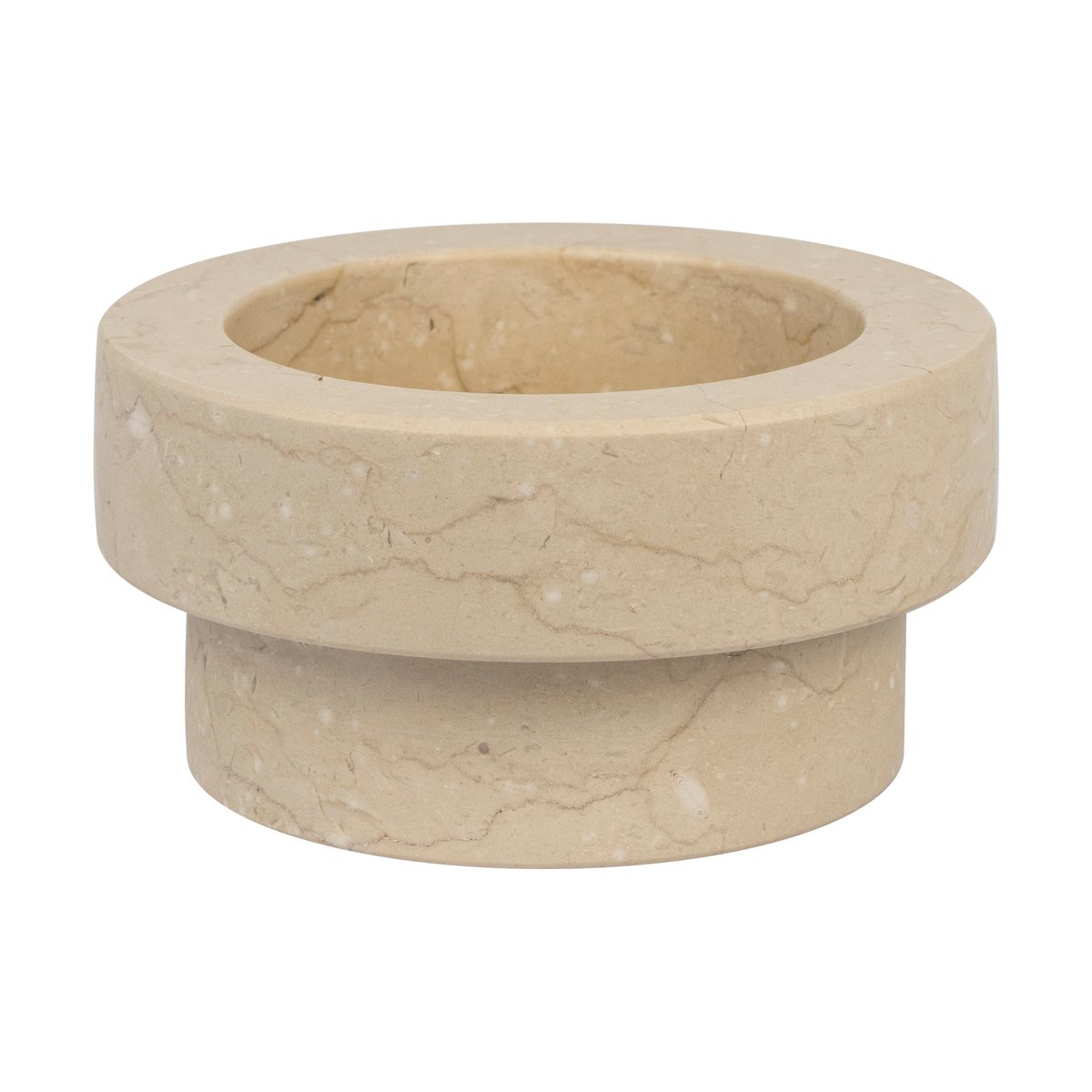 Mette Ditmer Marble lysestake til kubbelys 5 cm Sand