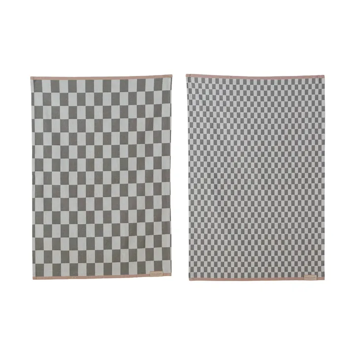 Mini-Max kjøkkenhåndkle 2-pakning - Grey (grå), 50x70 cm - Mette Ditmer