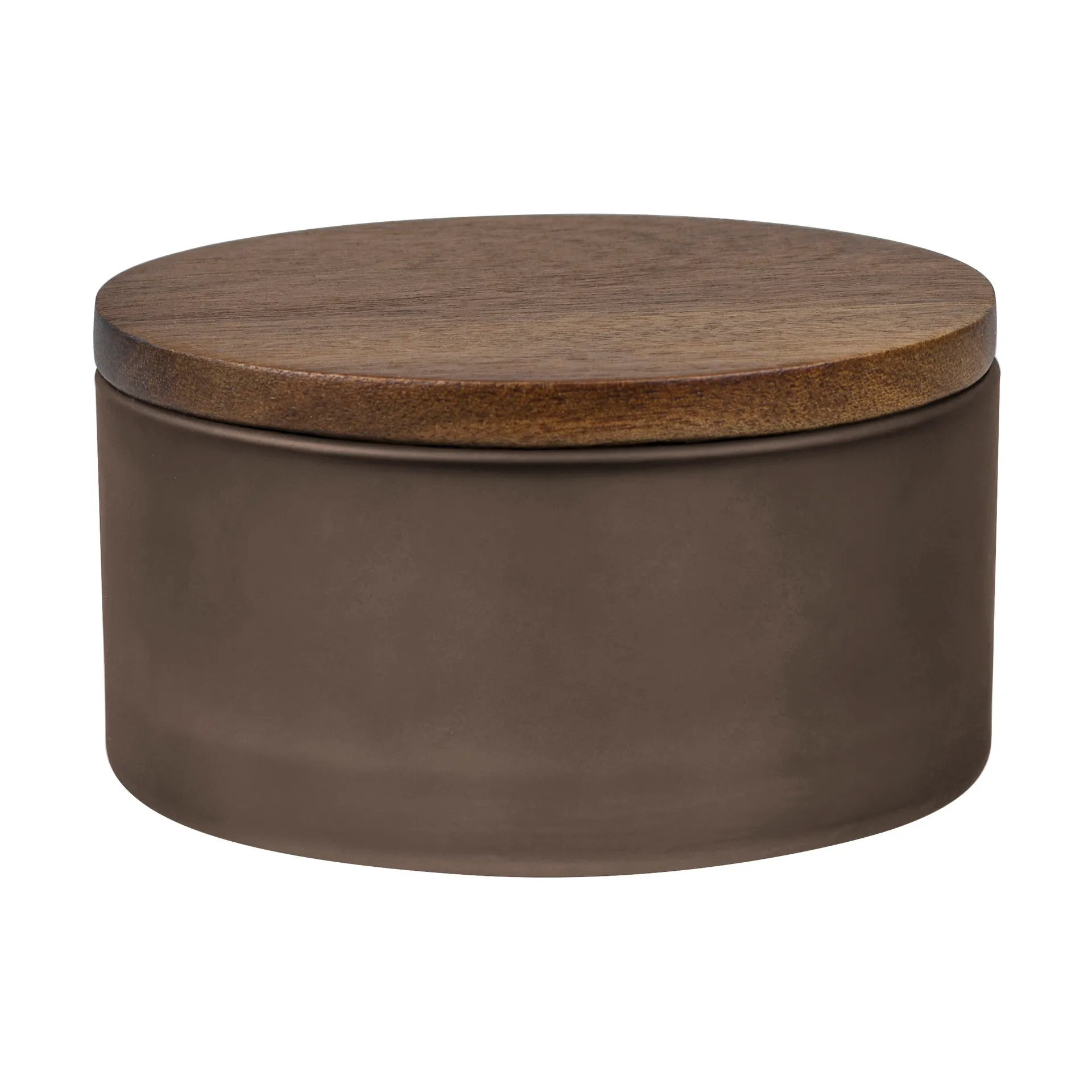 Modest krukke med lokk Ø10,5 cm, Walnut Mette Ditmer