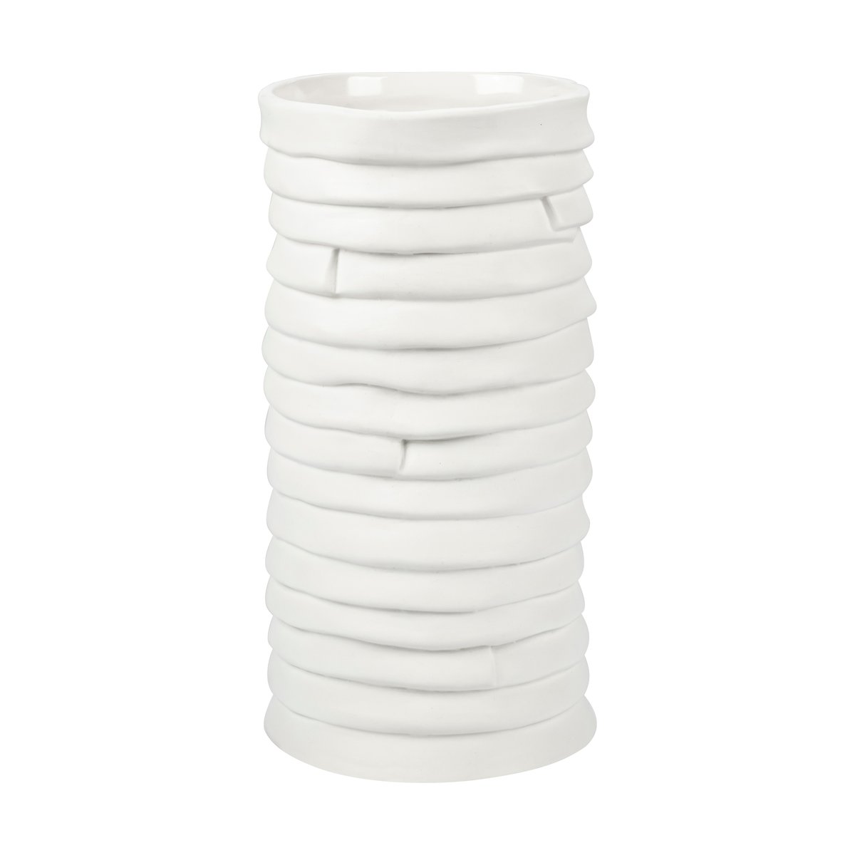 Mette Ditmer Ribbon vase large 20 cm Offwhite