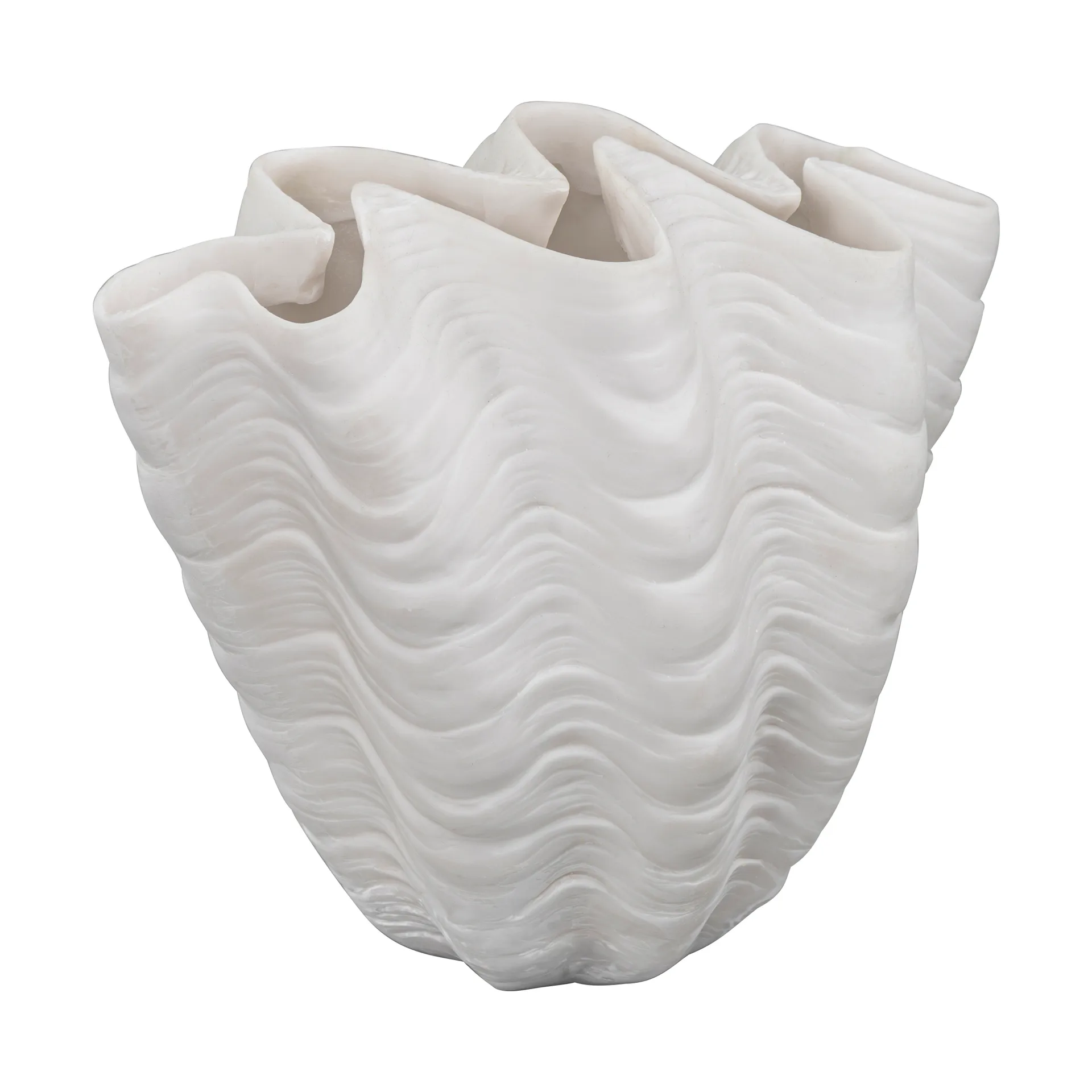 Mette Ditmer Shell vase Small, 22 cm, white