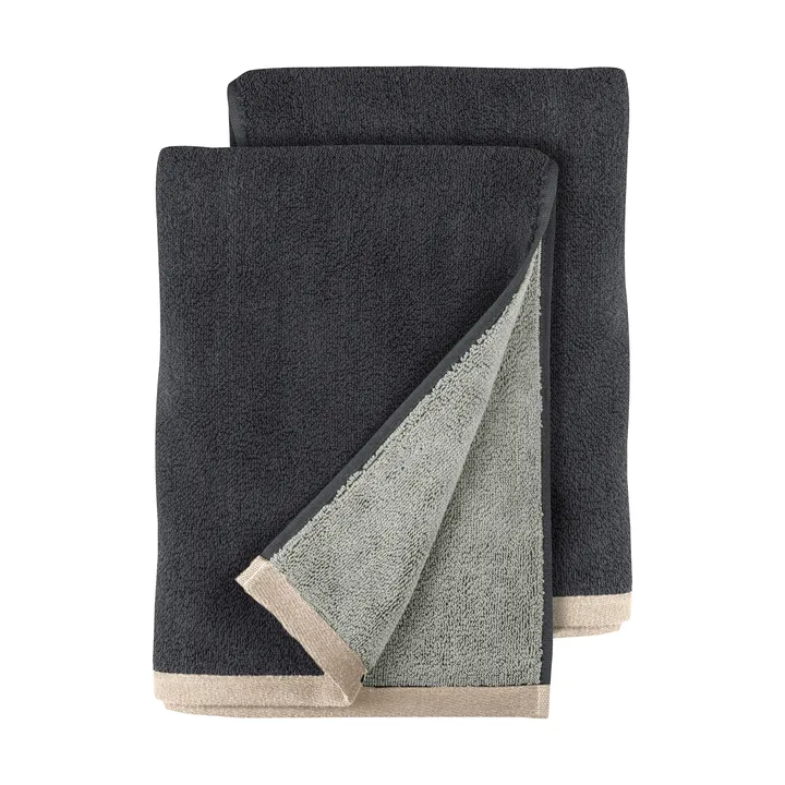 Soft gjestehåndkle 40x55 cm 2-pack - Grey (grå), 40x55 cm - Mette Ditmer