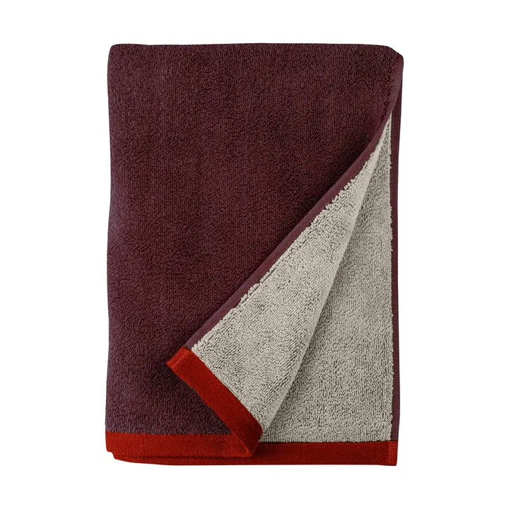 Soft håndkle 50x90 cm - Grey-Red (grå-rød), 50x90 cm - Mette Ditmer