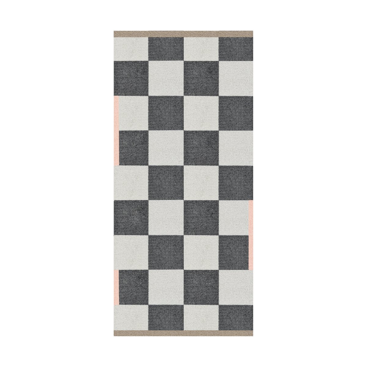 Mette Ditmer Square all-arround gangteppe Dark grey, 70x150 cm