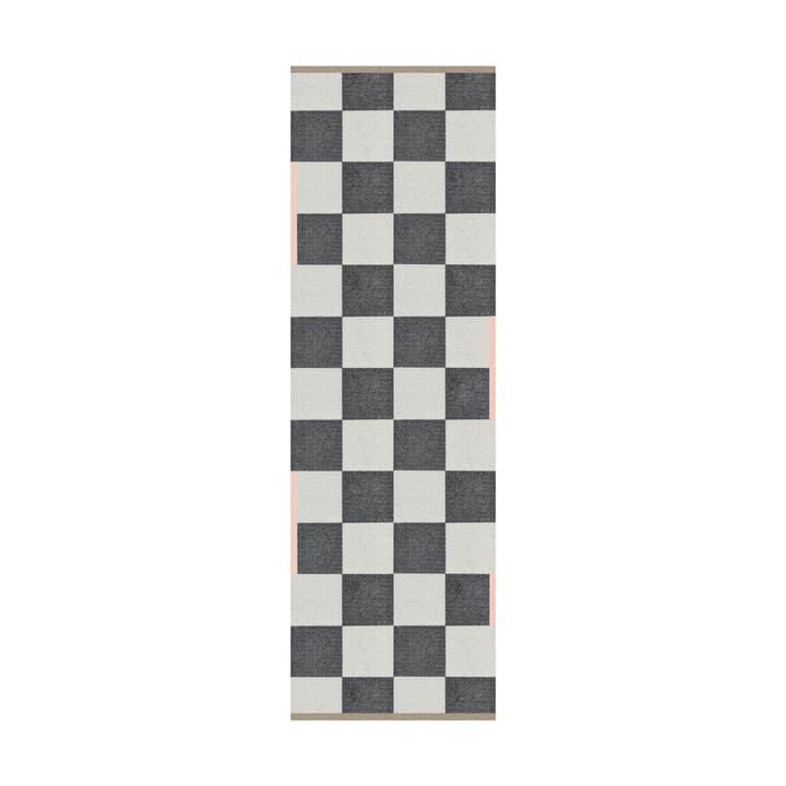 Square all-arround gangteppe - Dark grey, 77x240 cm - Mette Ditmer
