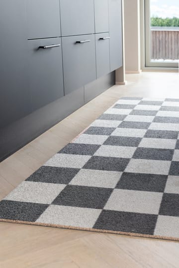 Square all-arround gangteppe - Dark grey, 77x240 cm - Mette Ditmer