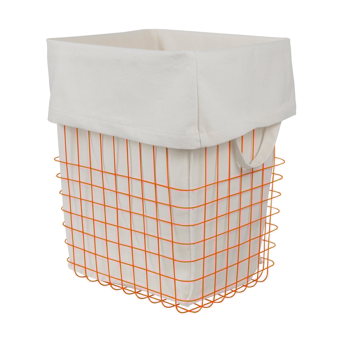 Mette Ditmer Store-it oppbevaringskurv med bomullspose large Orange