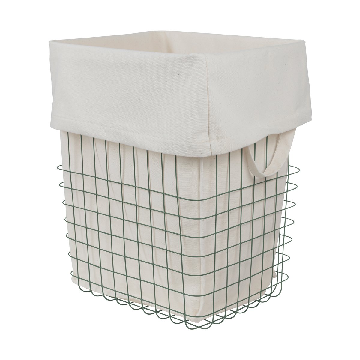 Mette Ditmer Store-it oppbevaringskurv med bomullspose large Thyme green