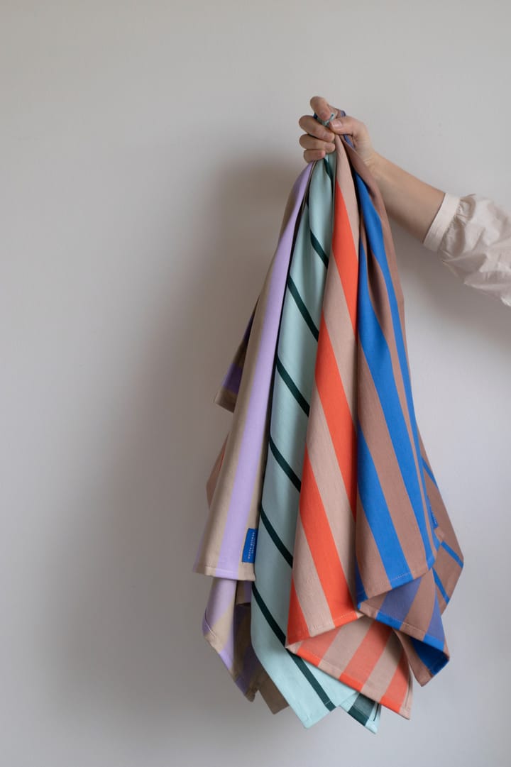 Stripes kjøkkenhåndkle 50x70 cm 2-pack, Latte Mette Ditmer