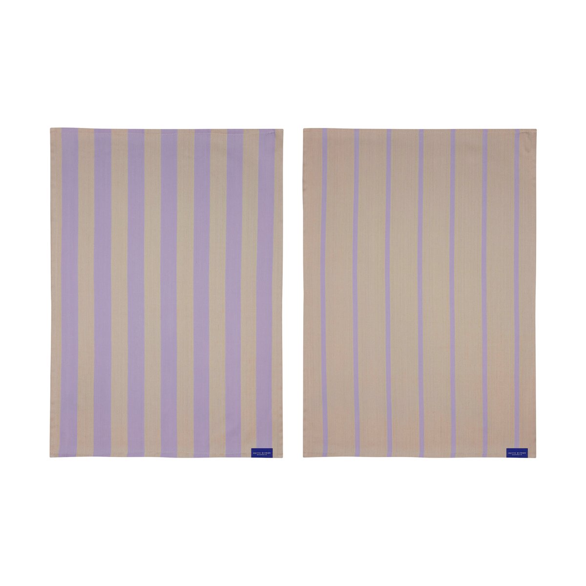 Mette Ditmer Stripes kjøkkenhåndkle 50x70 cm 2-pack Sand