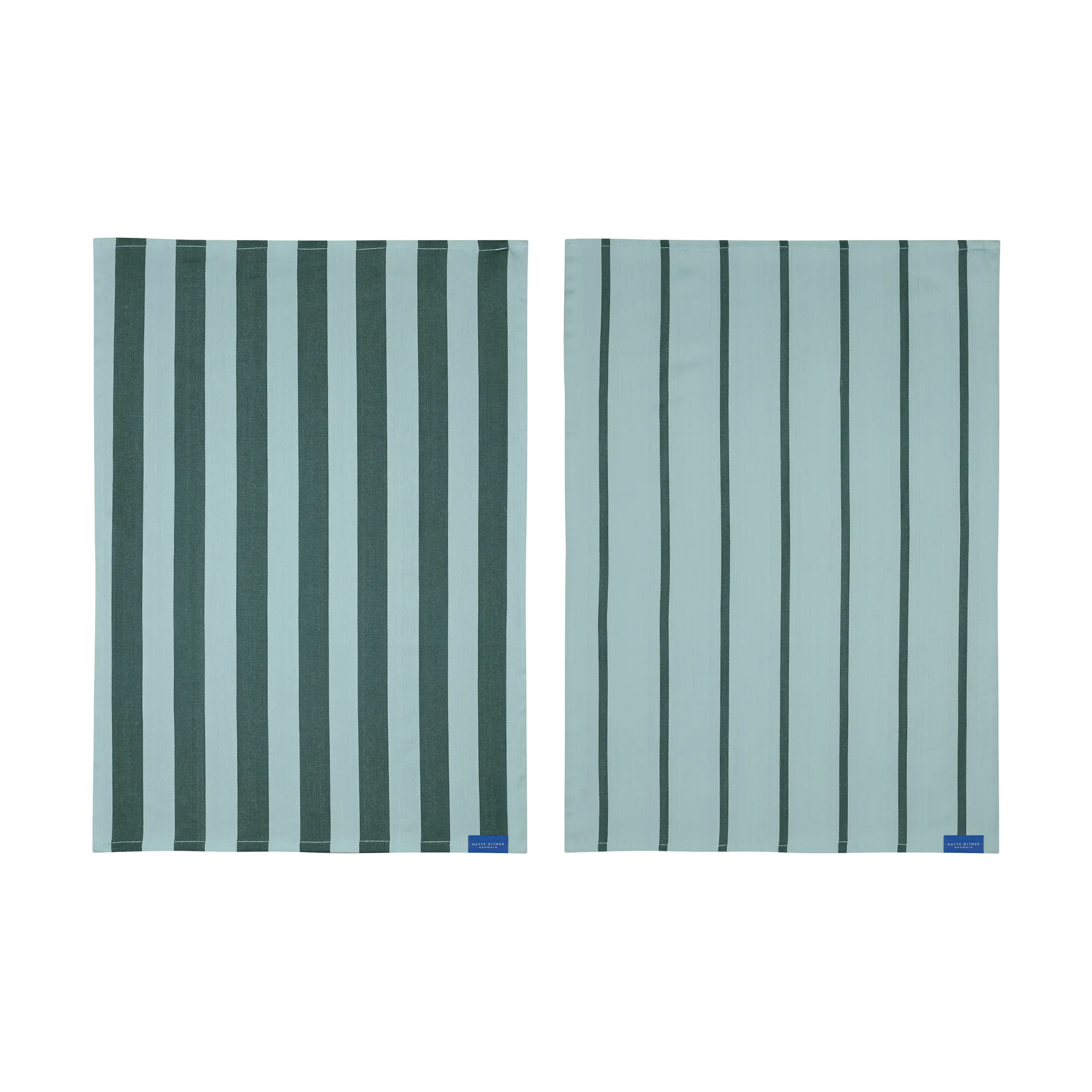 Stripes kjøkkenhåndkle 50x70 cm 2-pakning, Mint Mette Ditmer