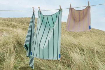 Stripes kjøkkenhåndkle 50x70 cm 2-pakning - Mint - Mette Ditmer