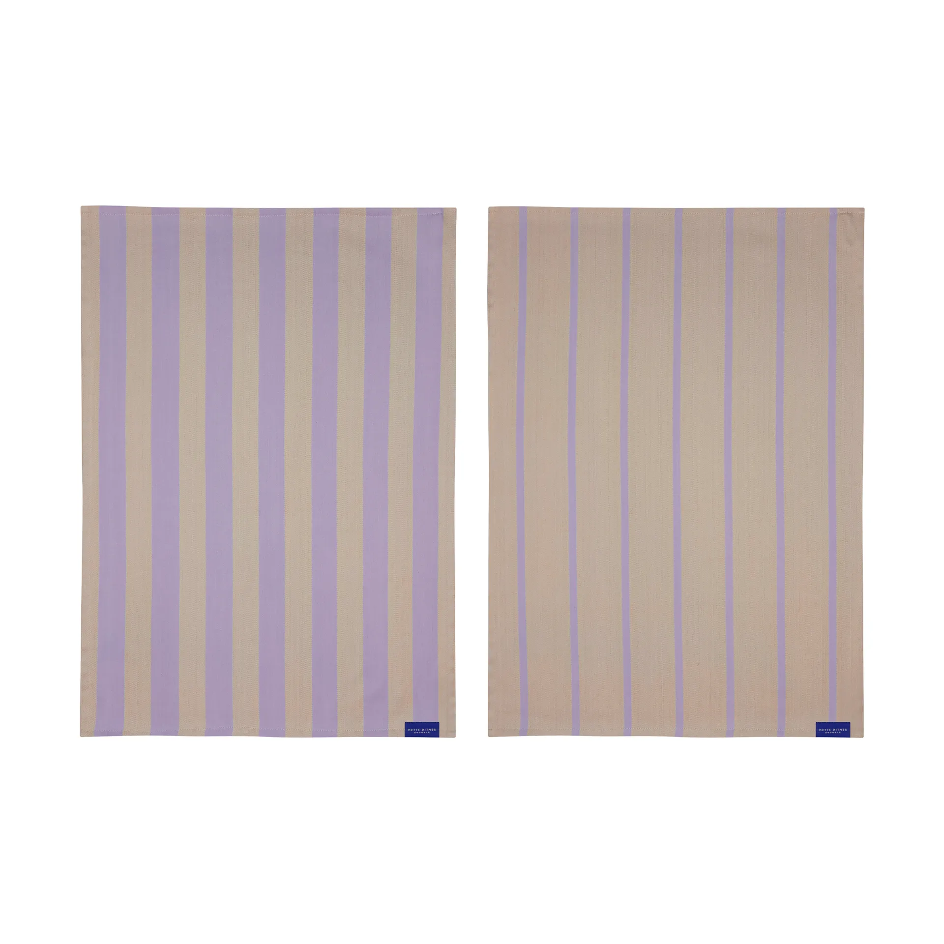Stripes kjøkkenhåndkle 50x70 cm 2-pakning, Sand Mette Ditmer