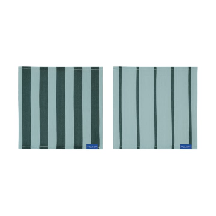 Stripes kjøkkenklut 33x33 cm 2-pack, Mint Mette Ditmer
