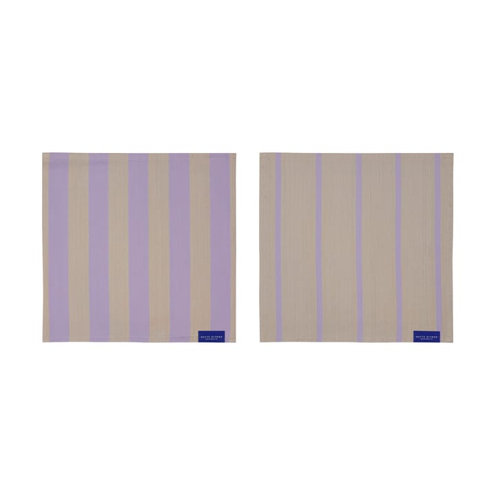 Stripes kjøkkenklut 33x33 cm 2-pack, Sand Mette Ditmer