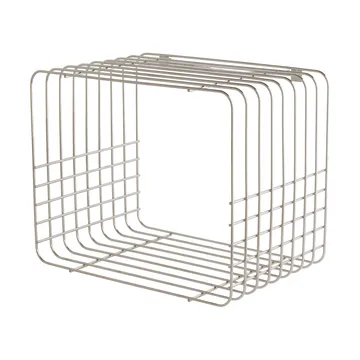 Wire hylle - Short, chrome, 26x38x30,5 cm - Mette Ditmer