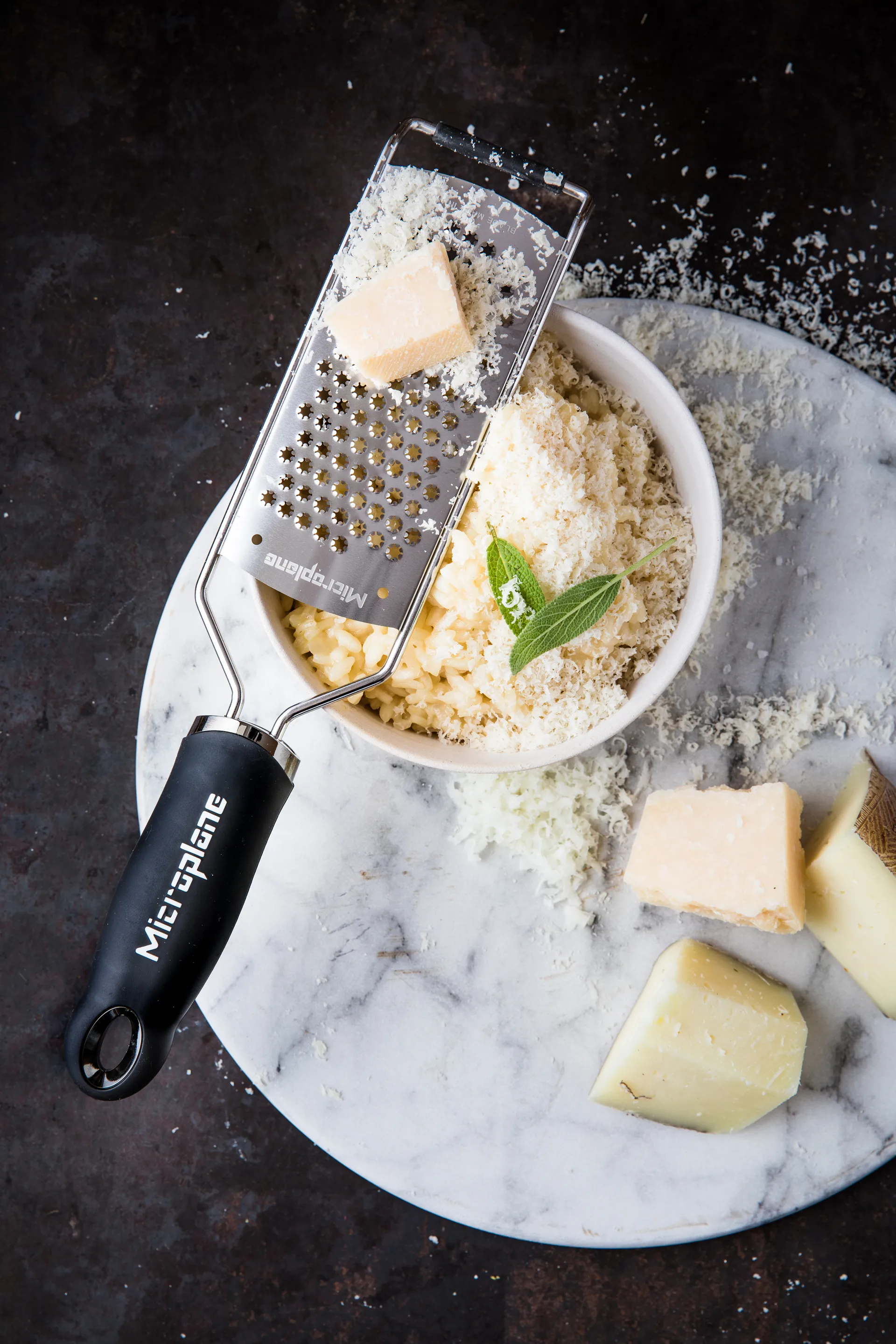 Gourmet Star rivjern 31 cm, Black Microplane