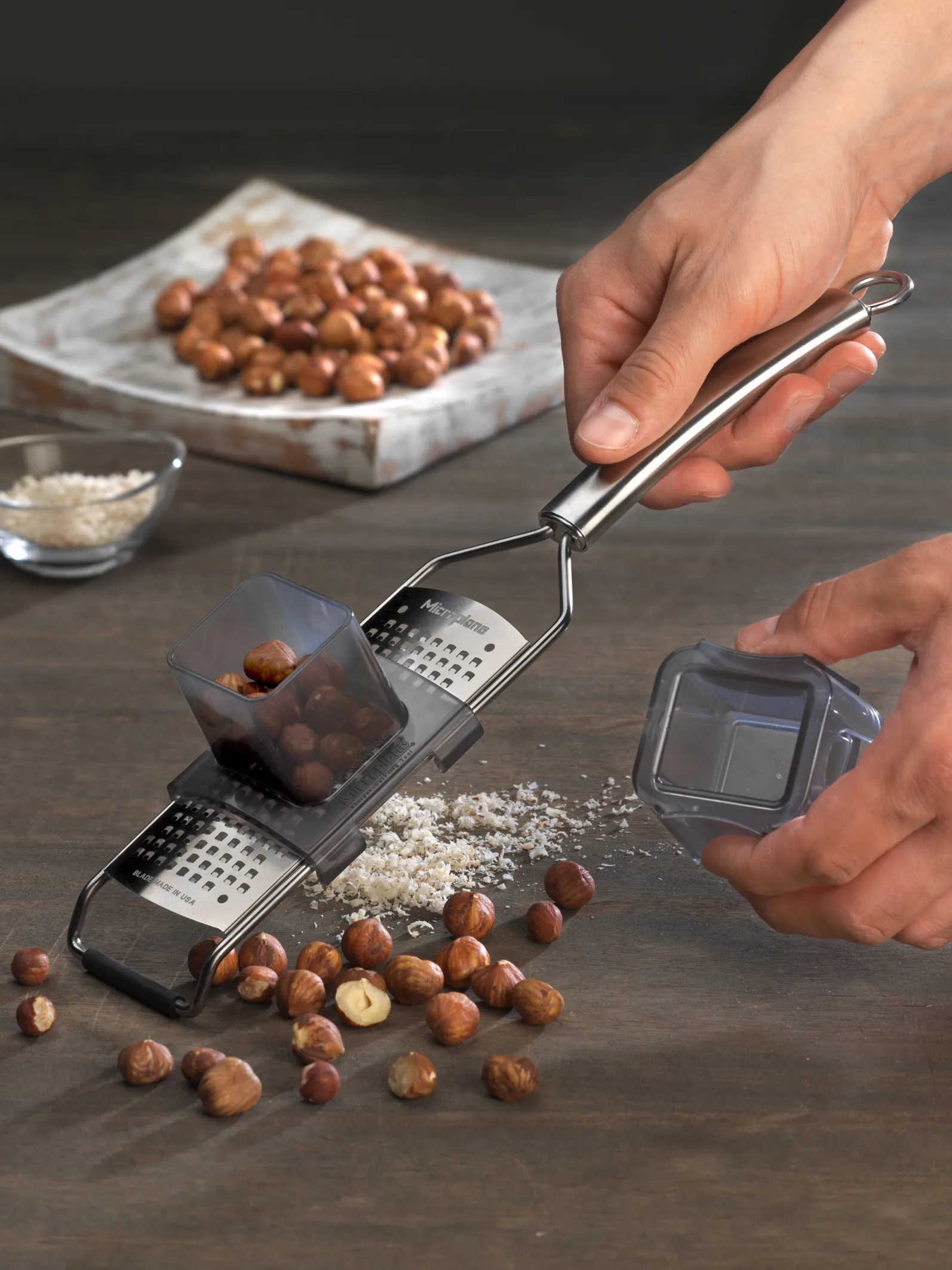 Professional Slider fingerbeskytter 7,5 cm, Silver Microplane