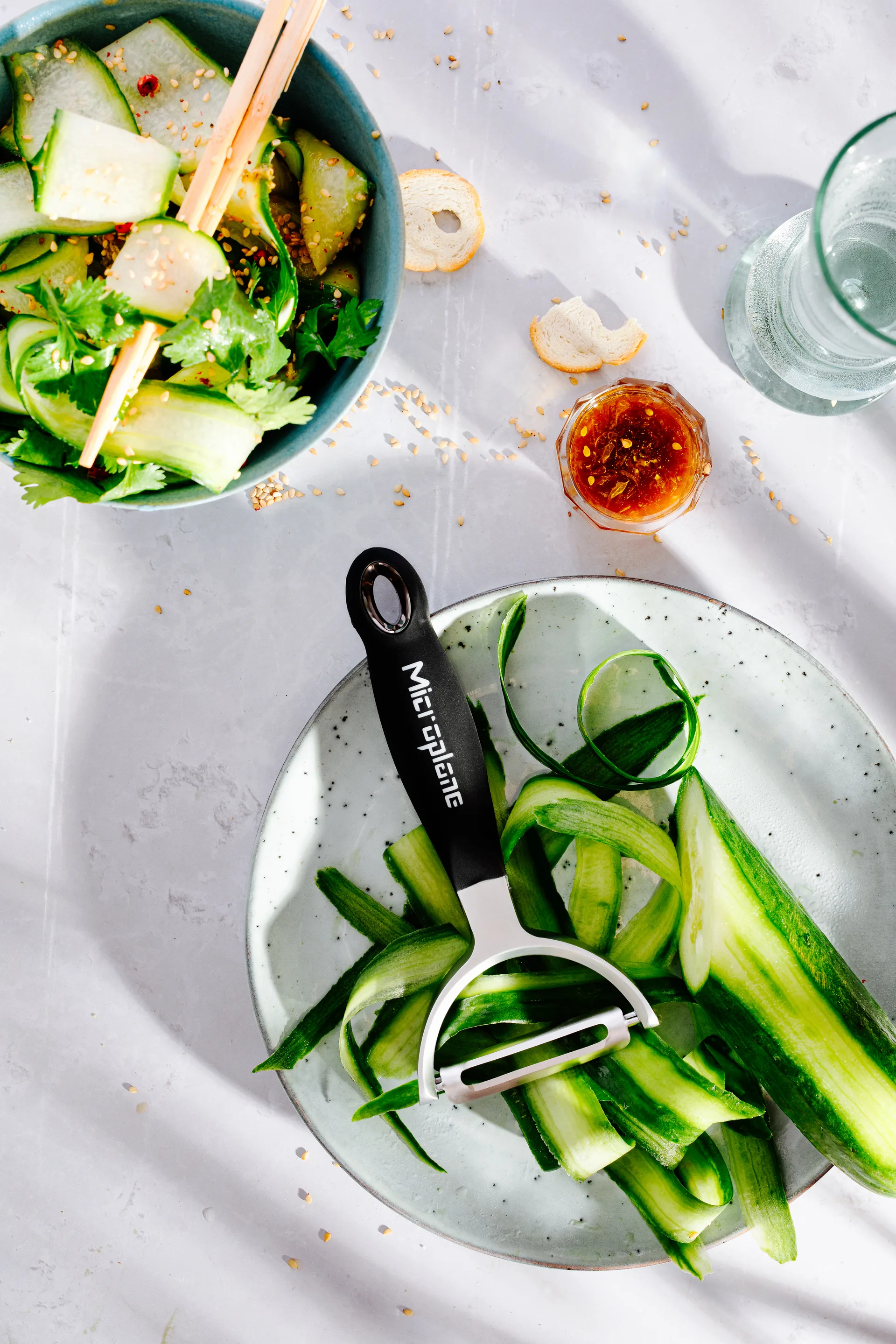 Professional Y-skreller rett 16,4 cm, Black Microplane