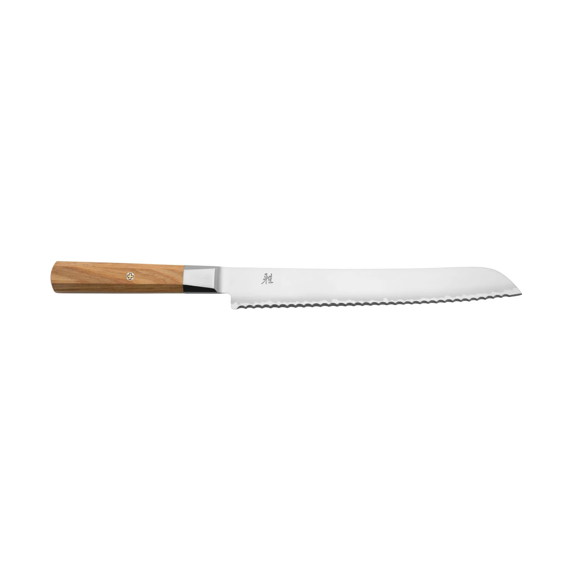 Koya 4000FC brødkniv 23 cm, Damaskus-brunt pakkatre Miyabi