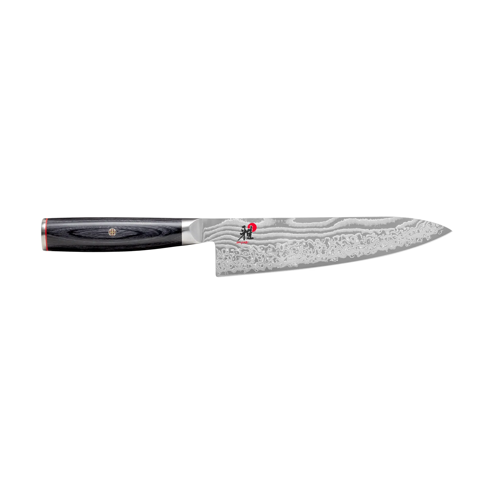 Raw 5000FCD kokkekniv gyutoh 20 cm, Damaskus-svart Miyabi