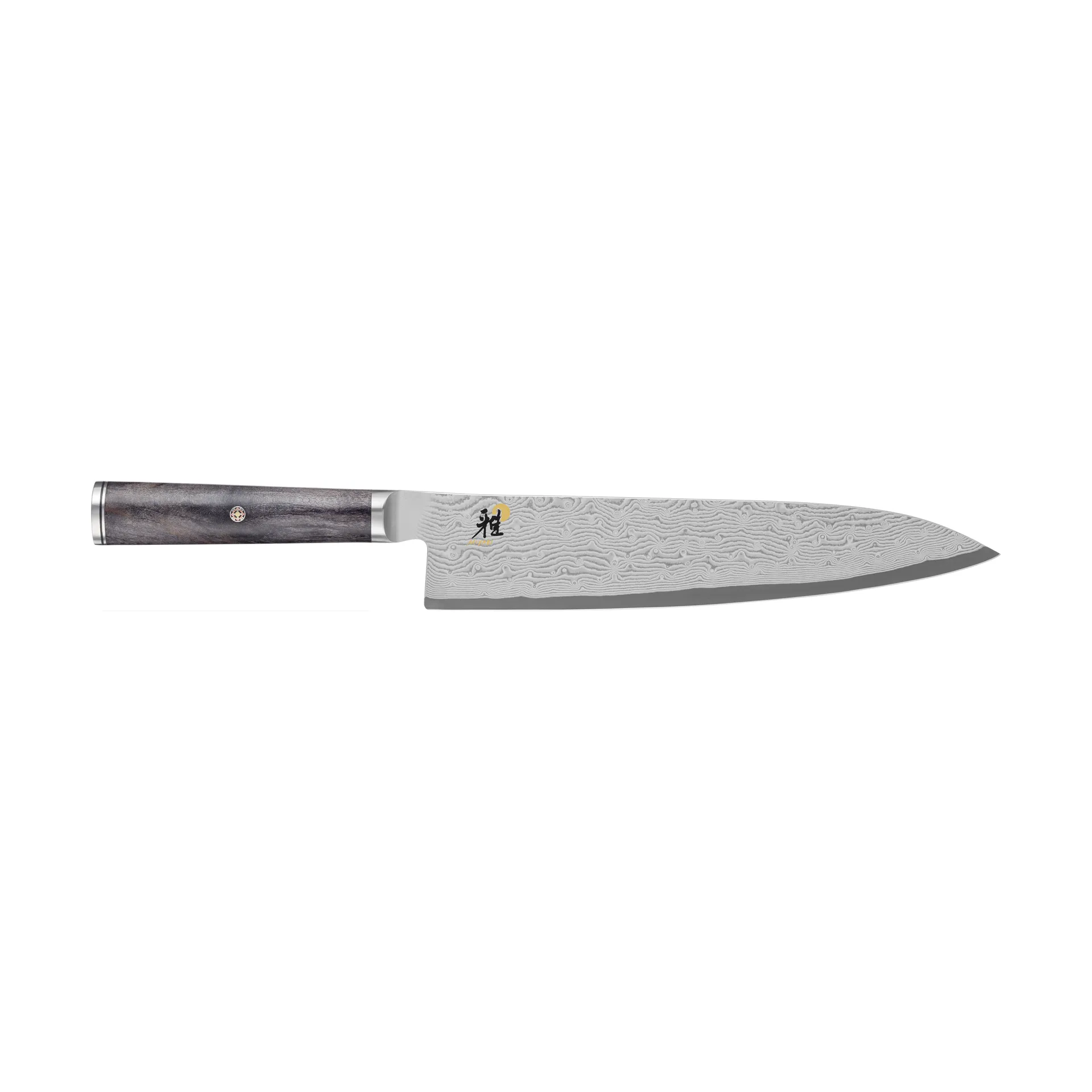 Svart 5000MCD 67 kokkekniv gyutoh 24 cm, Damaskus-svart lønn Miyabi