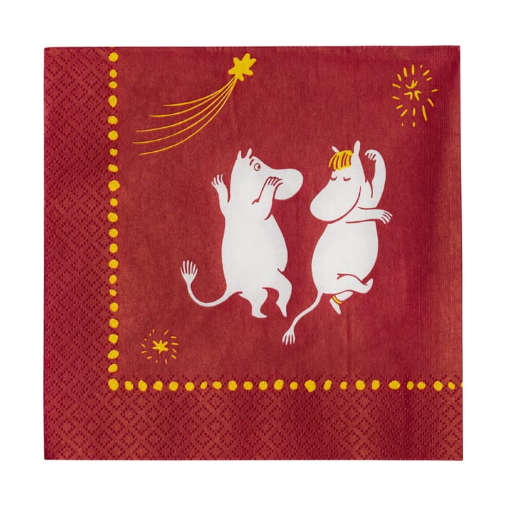 Festlige øyeblikk mummi papirserviett 33x33 cm - 20-pakning - Moomin Arabia