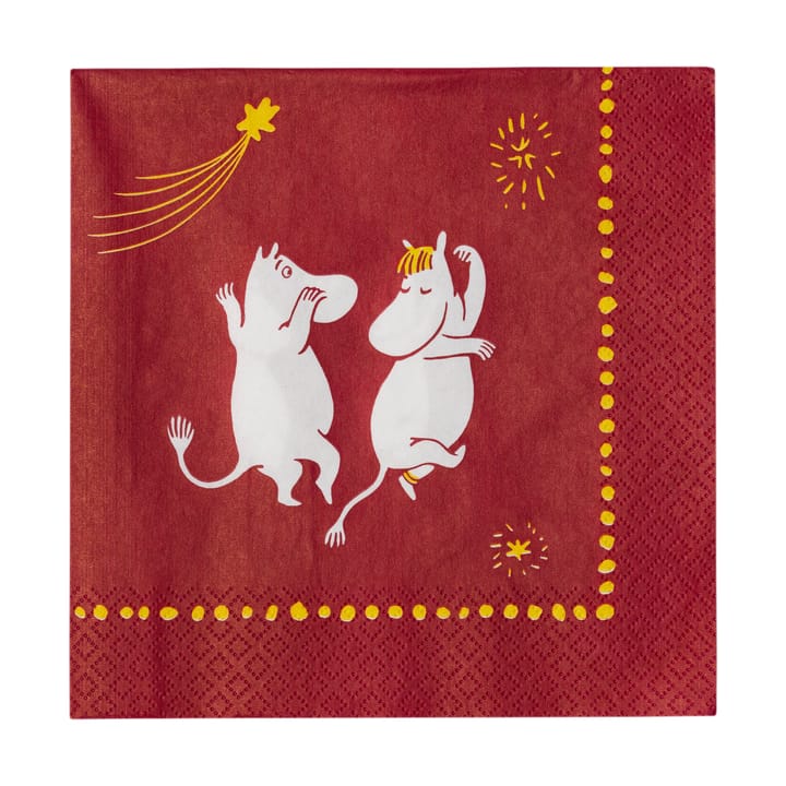 Festlige øyeblikk mummi papirserviett 33x33 cm, 20-pakning Moomin Arabia