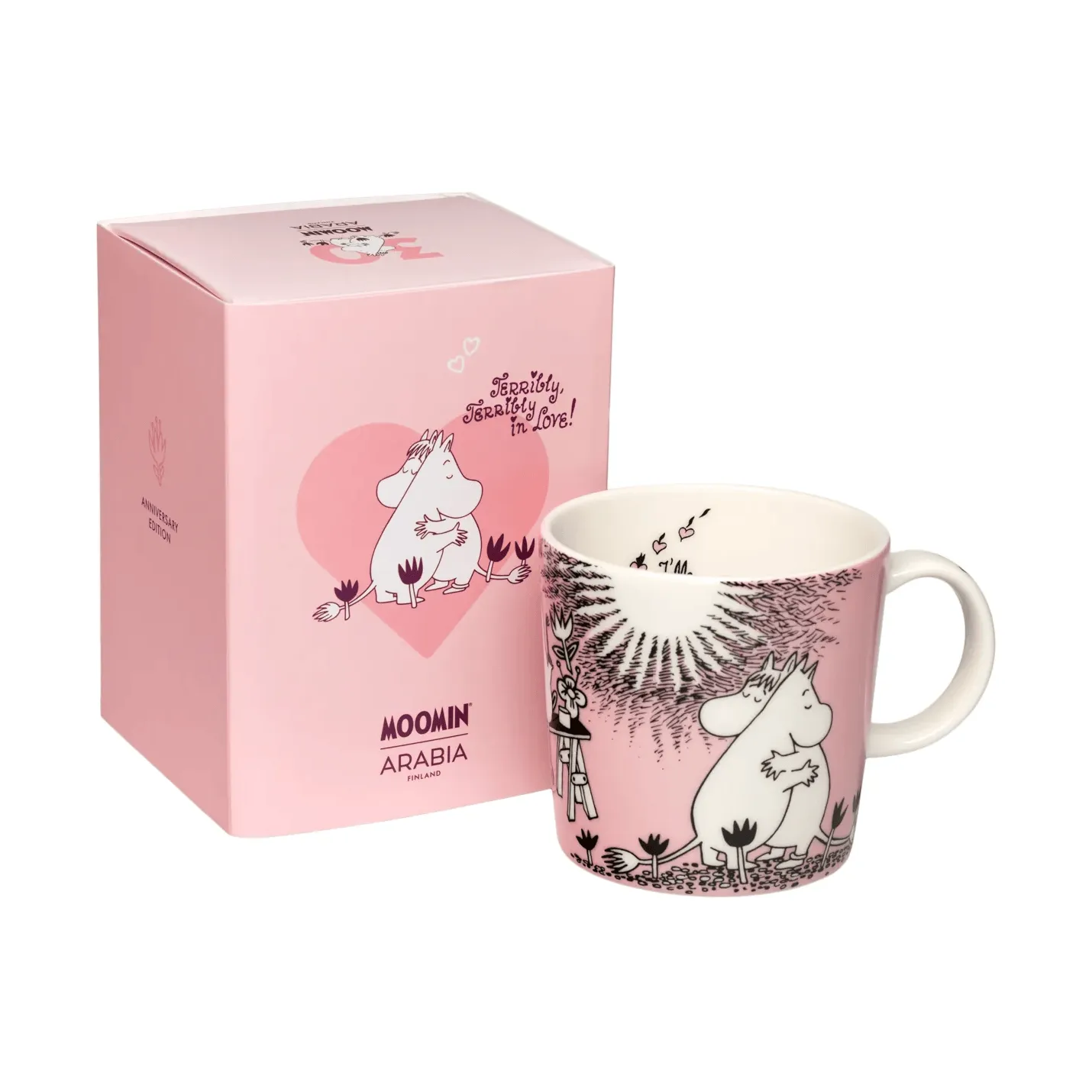 Kjærlighet 30 år Mummikruss gaveeske Limited Edition, 30 cl Moomin Arabia