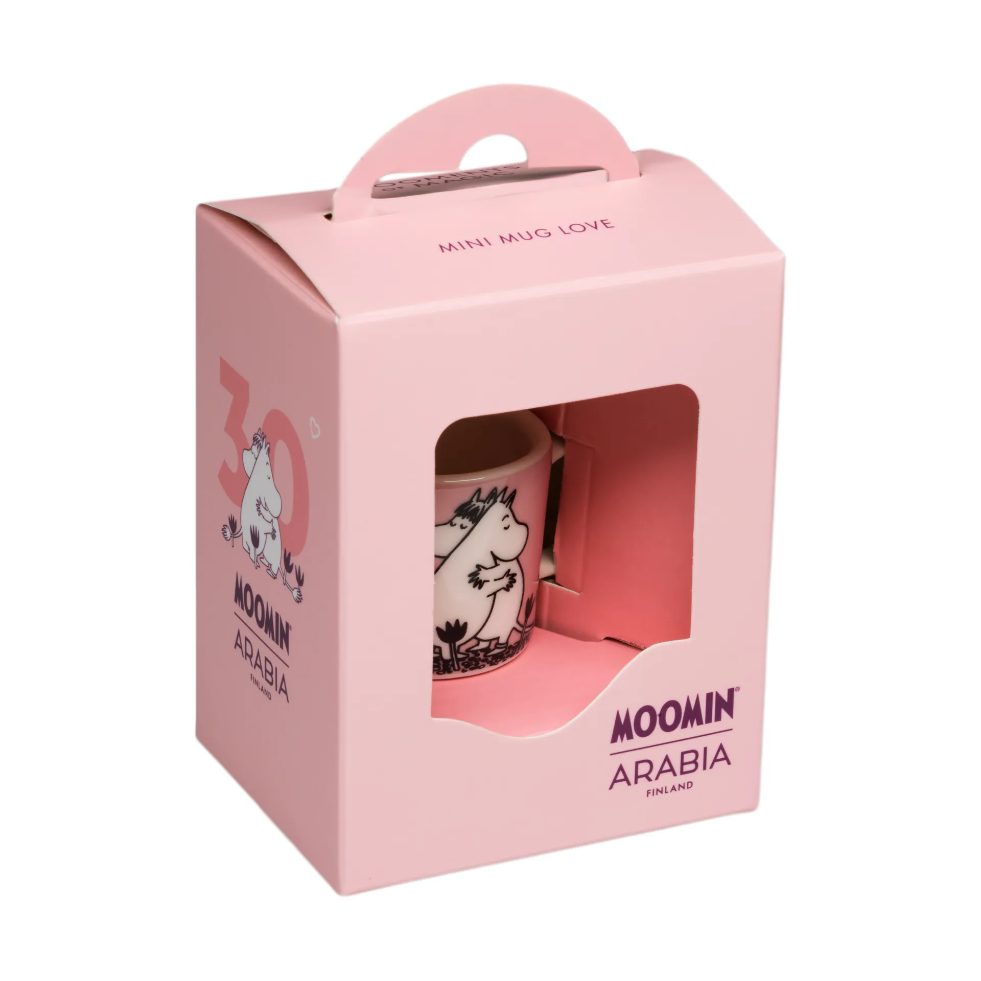 Kjærlighet Mummiminikopp gaveeske, Rosa Moomin Arabia