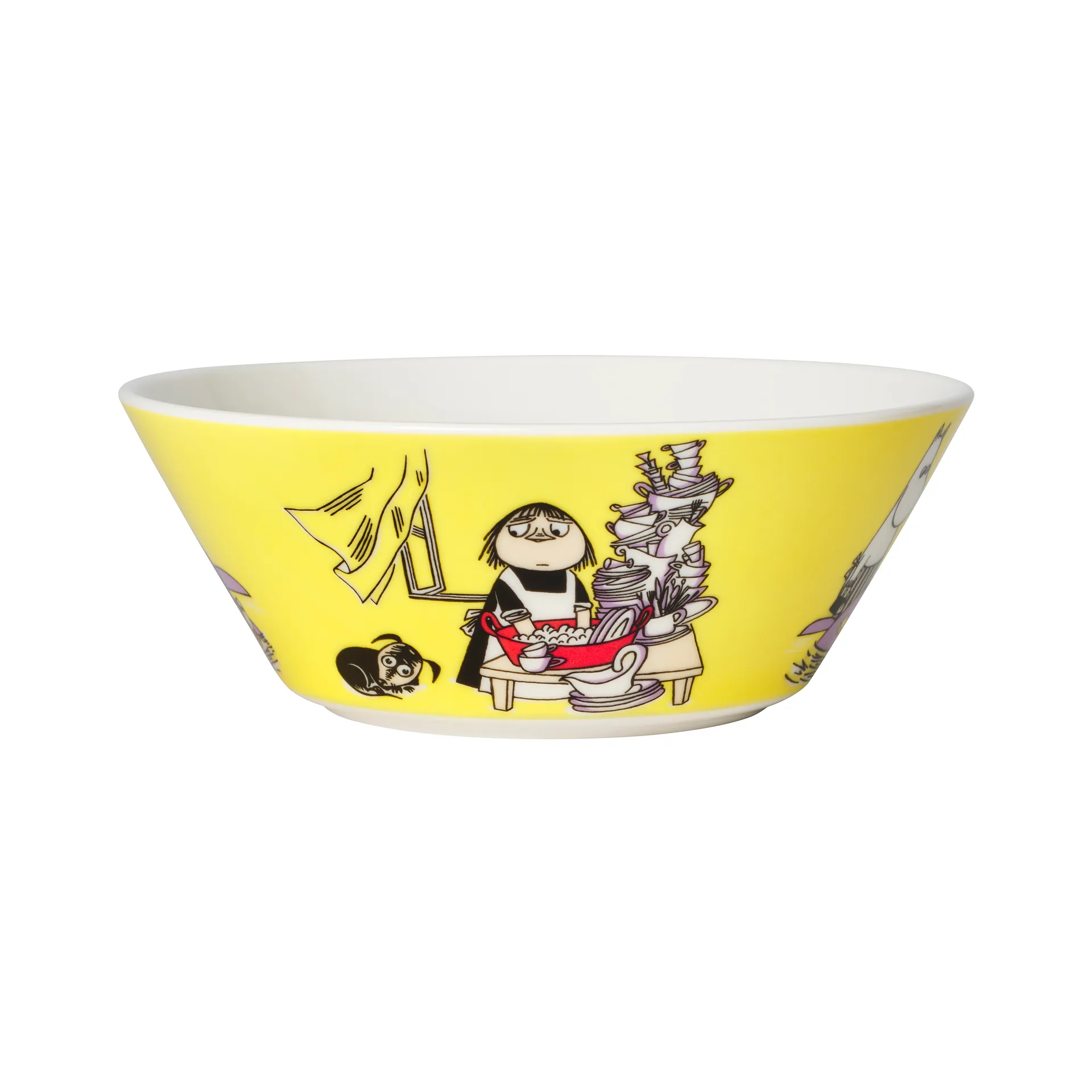 Misabel gul mummiskål, gul Moomin Arabia
