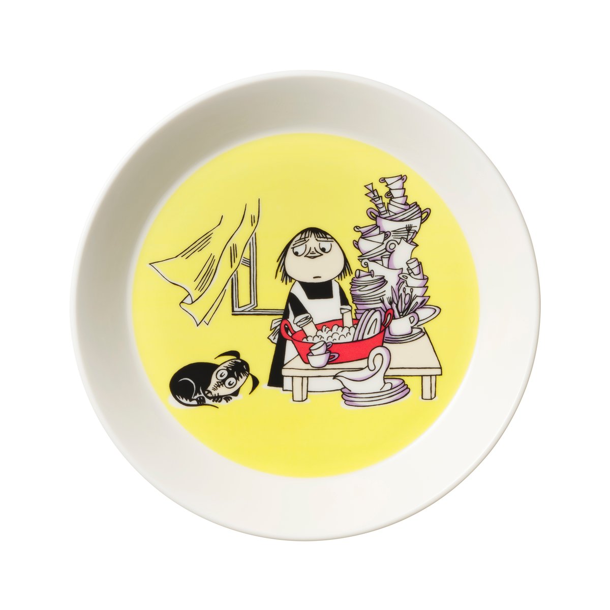 Moomin Arabia Misabel gul mummitallerken gul
