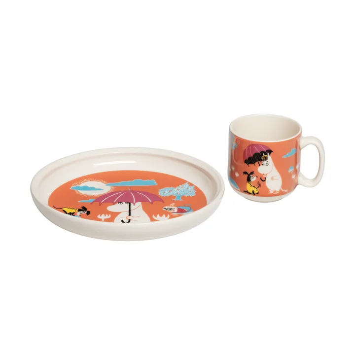 Mumin barneservise - Under paraplyen - Moomin Arabia