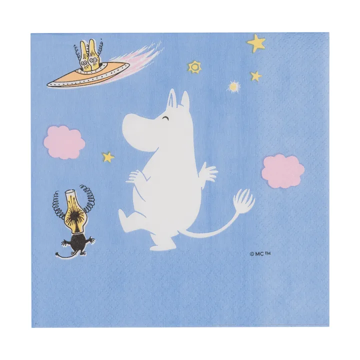 Mumin papirserviett - Rymdäventyr, 20-pakning - Moomin Arabia